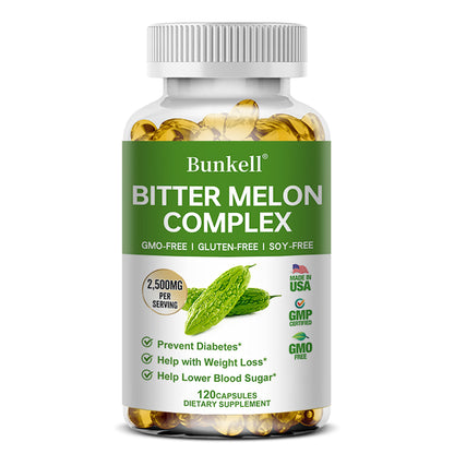 Bunkell® Bitter Melon Complex – 2,500mg Botanical Blend for Metabolic & Wellness Support | 30 / 60 / 120 Capsules
