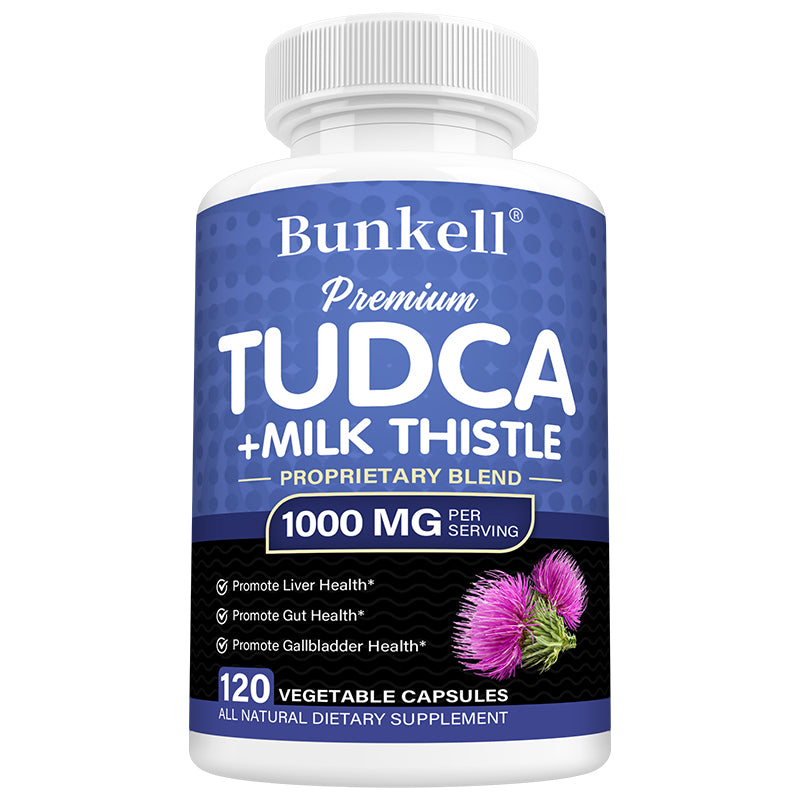 Bunkell® Premium TUDCA + Milk Thistle 1000 mg – Liver & Gut Health Support | 30/60/120 Capsules