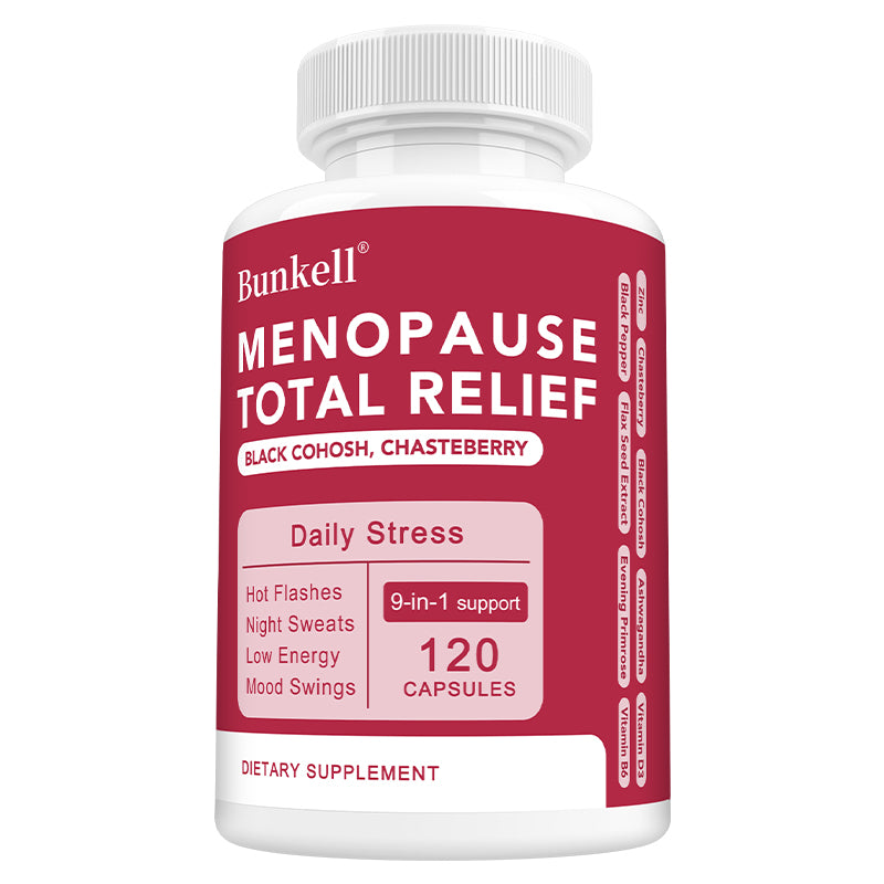 Bunkell® Menopause Total Relief – Black Cohosh & Chasteberry | 30/60/120 Capsules