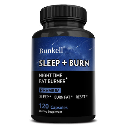 Bunkell® Sleep + Burn – Nighttime Fat Burner Dietary Supplement | 30/60/120 Capsules