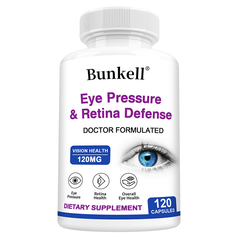 Bunkell® Eye Pressure & Retina Defense 120 mg – Vision & Retina Health Support | 30/60/120 Capsules
