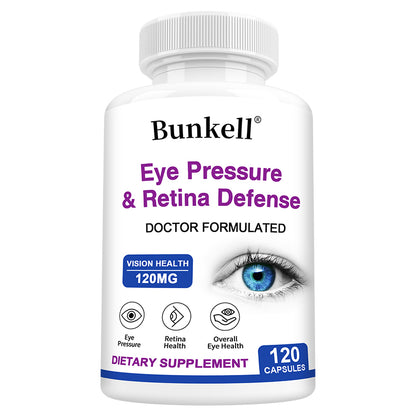 Bunkell® Eye Pressure & Retina Defense 120 mg – Vision & Retina Health Support | 30/60/120 Capsules
