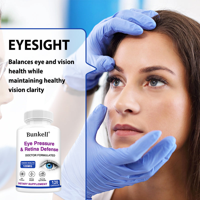 Bunkell® Eye Pressure & Retina Defense 120 mg – Vision & Retina Health Support | 30/60/120 Capsules