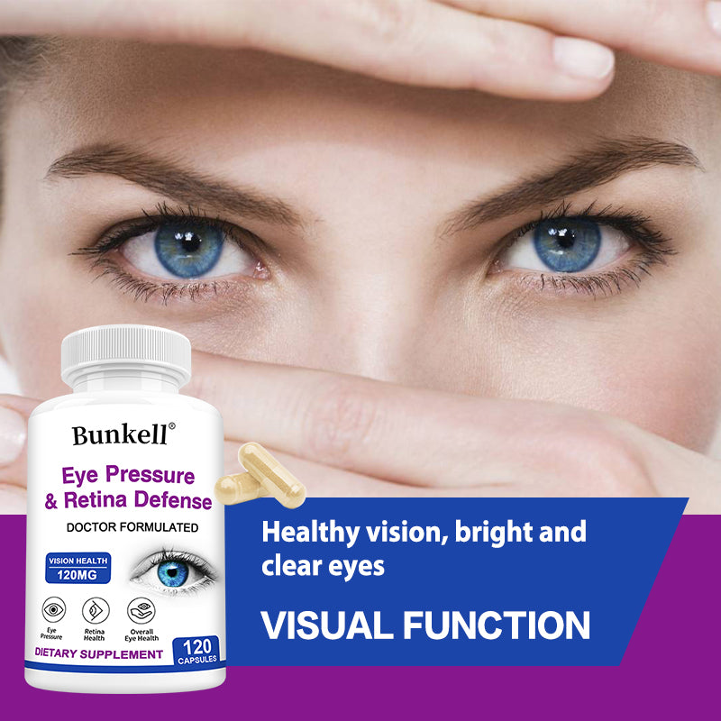 Bunkell® Eye Pressure & Retina Defense 120 mg – Vision & Retina Health Support | 30/60/120 Capsules