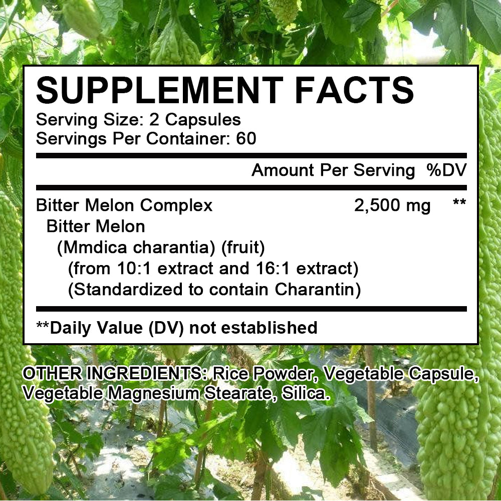 Bunkell® Bitter Melon Complex – 2,500mg Botanical Blend for Metabolic & Wellness Support | 30 / 60 / 120 Capsules