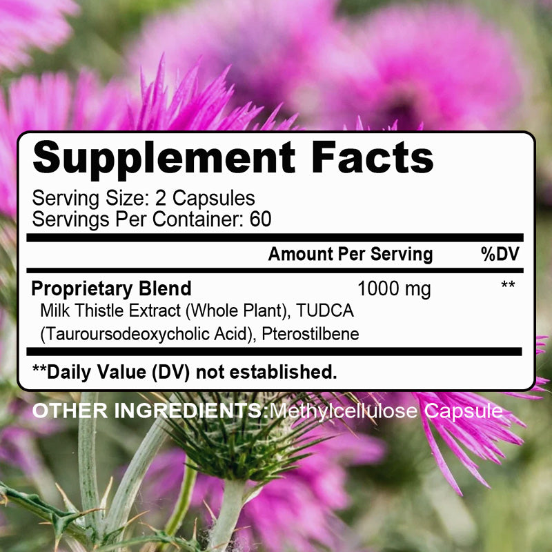 Bunkell® Premium TUDCA + Milk Thistle 1000 mg – Liver & Gut Health Support | 30/60/120 Capsules