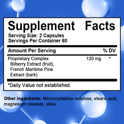 Bunkell® Eye Pressure & Retina Defense 120 mg – Vision & Retina Health Support | 30/60/120 Capsules