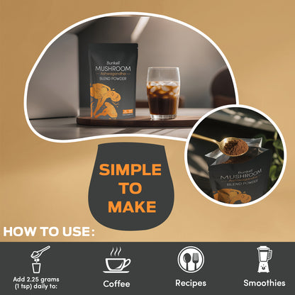 Bunkell Ashwagandha Mushroom Blend | 80 Servings