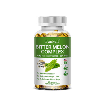 Bunkell® Bitter Melon Complex – 2,500mg Botanical Blend for Metabolic & Wellness Support | 30 / 60 / 120 Capsules