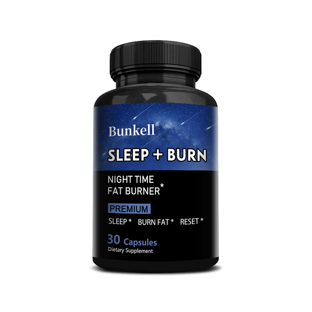 Bunkell® Sleep + Burn – Nighttime Fat Burner Dietary Supplement | 30/60/120 Capsules