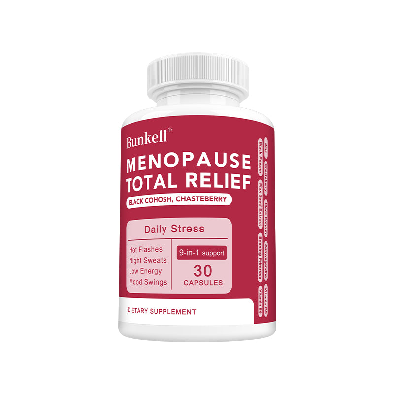 Bunkell® Menopause Total Relief – Black Cohosh & Chasteberry | 30/60/120 Capsules