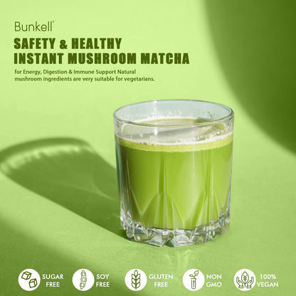 Bunkell Japanese Matcha Mushroom Blend | 30 Servings