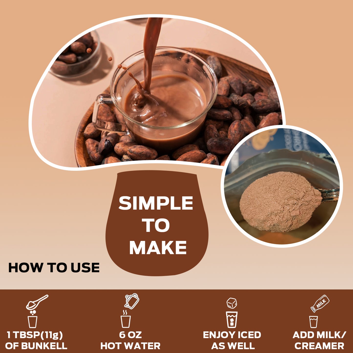 Bunkell Sleep Hot Cocoa Blend | 25 Servings