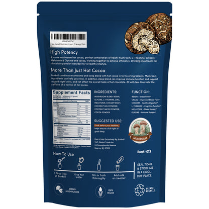 Bunkell Sleep Hot Cocoa Blend | 25 Servings