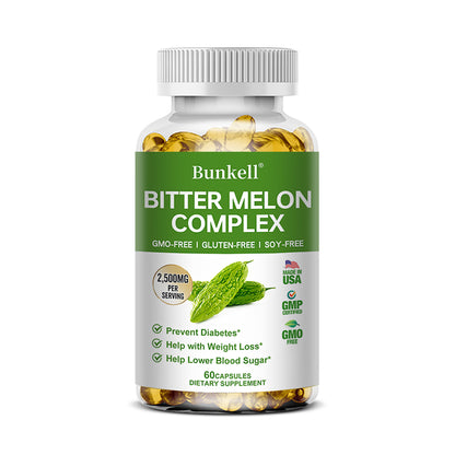 Bunkell® Bitter Melon Complex – 2,500mg Botanical Blend for Metabolic & Wellness Support | 30 / 60 / 120 Capsules