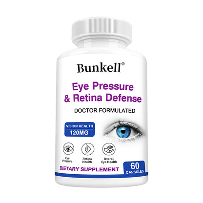 Bunkell® Eye Pressure & Retina Defense 120 mg – Vision & Retina Health Support | 30/60/120 Capsules