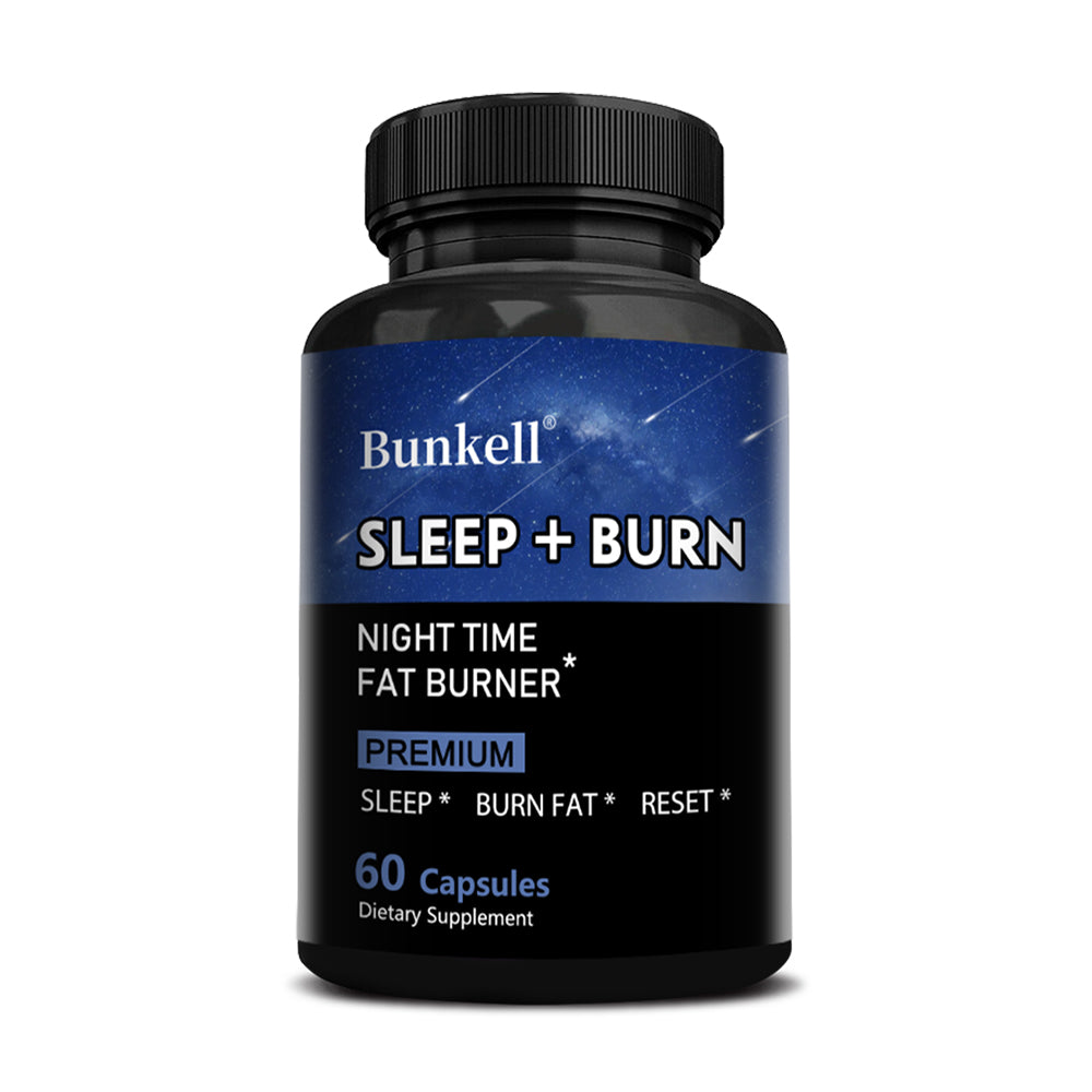 Bunkell® Sleep + Burn – Nighttime Fat Burner Dietary Supplement | 30/60/120 Capsules