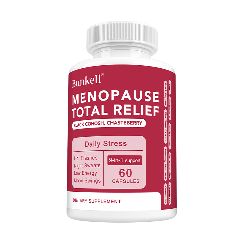 Bunkell® Menopause Total Relief – Black Cohosh & Chasteberry | 30/60/120 Capsules