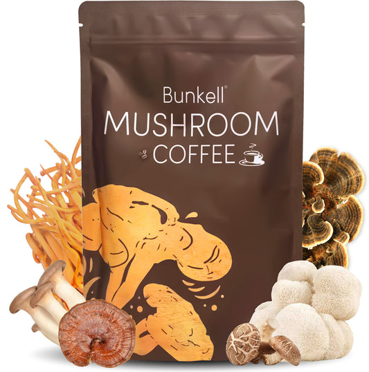 Bunkell 6 Mushroom Coffee Blend – Lion’s Mane & Reishi | 30 Servings