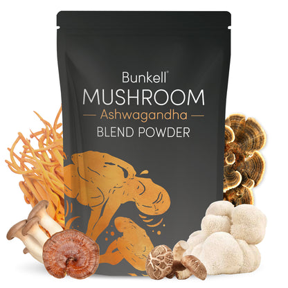 Bunkell Ashwagandha Mushroom Blend | 80 Servings