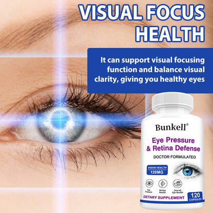 Bunkell® Eye Pressure & Retina Defense 120 mg – Vision & Retina Health Support | 30/60/120 Capsules