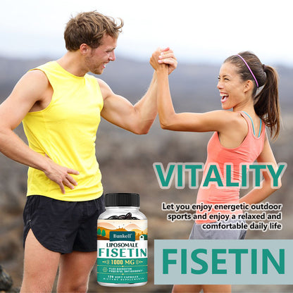 Bunkell® Liposomal Fisetin 1000mg – With Quercetin for Antioxidant & Cellular Health Support | 30 / 60 / 120 Soft Capsules