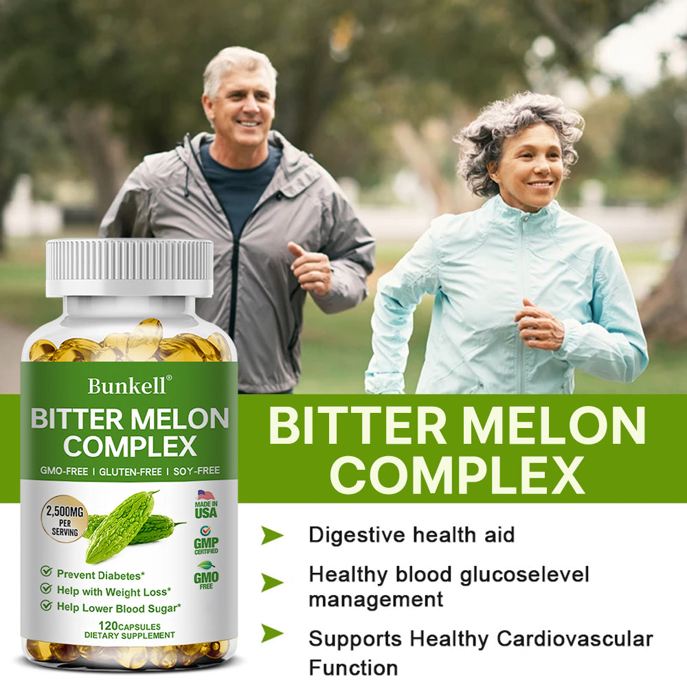 Bunkell® Bitter Melon Complex – 2,500mg Botanical Blend for Metabolic & Wellness Support | 30 / 60 / 120 Capsules