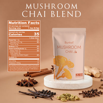 Bunkell Chai Mushroom Blend | 20 Servings