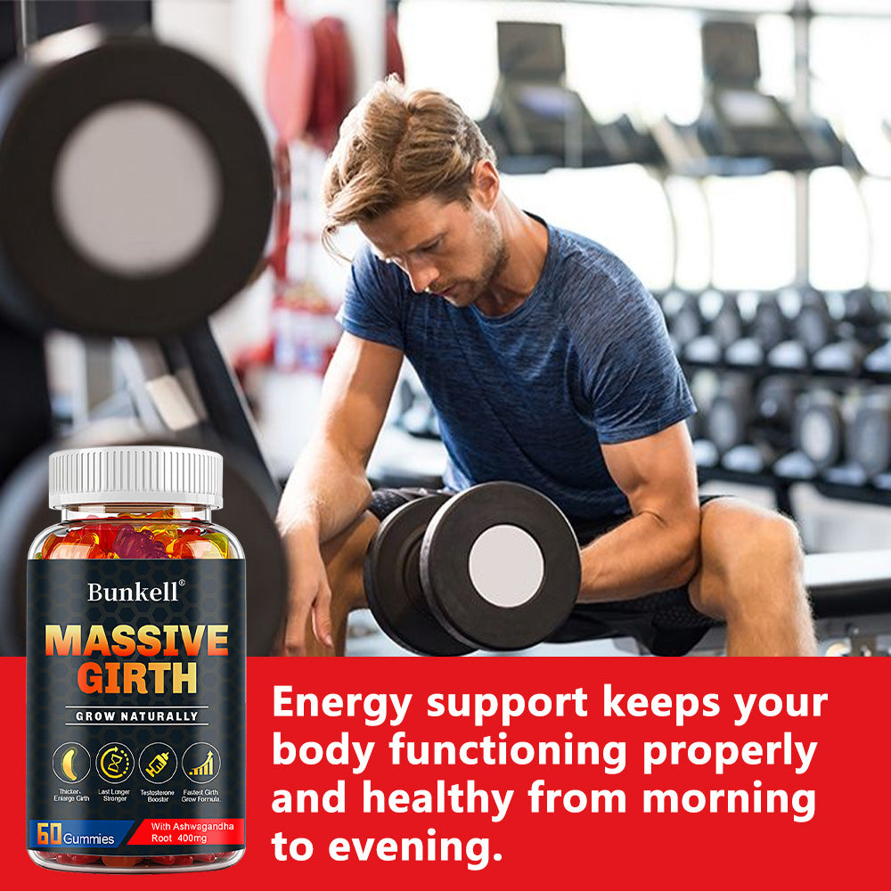 Bunkell Men's Growth & Performance Support | Natural Herbal Blend for Confidence & Stamina