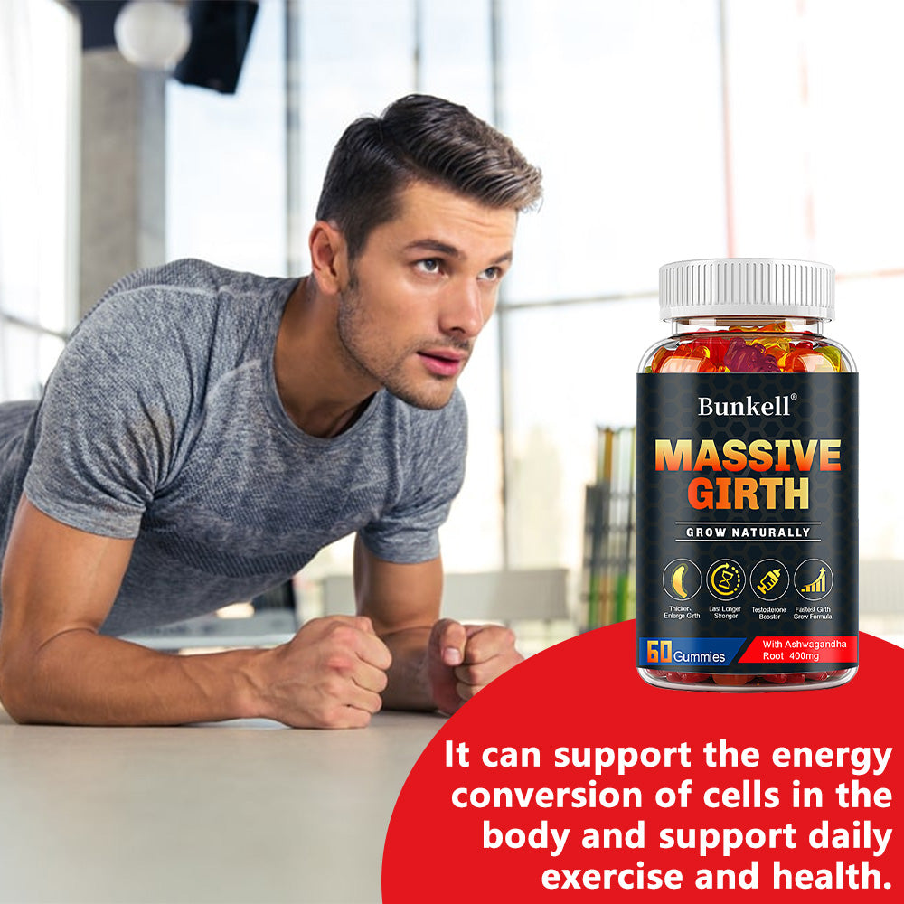 Bunkell Men's Growth & Performance Support | Natural Herbal Blend for Confidence & Stamina
