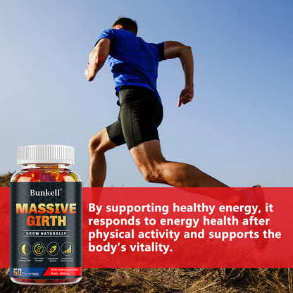 Bunkell Men's Growth & Performance Support | Natural Herbal Blend for Confidence & Stamina