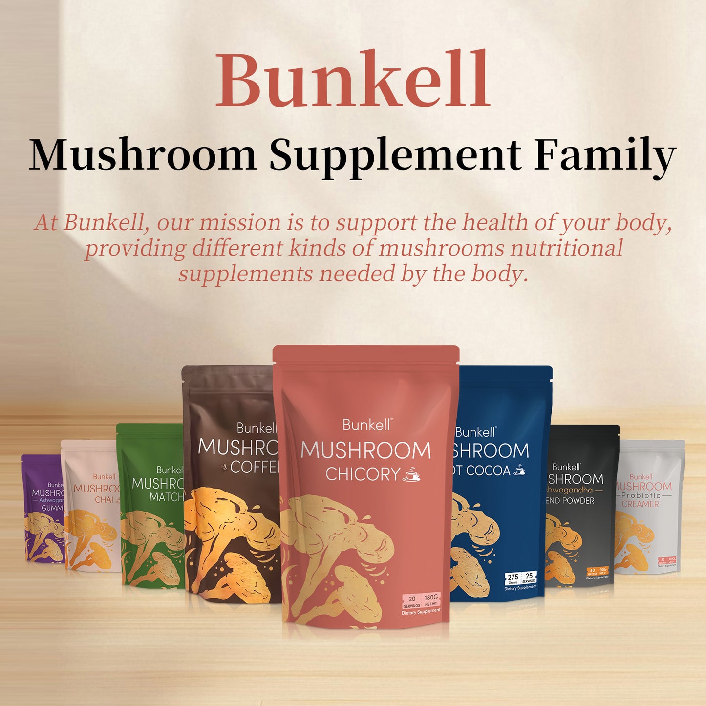 Bunkell Chicory Mushroom Blend | 30 Servings