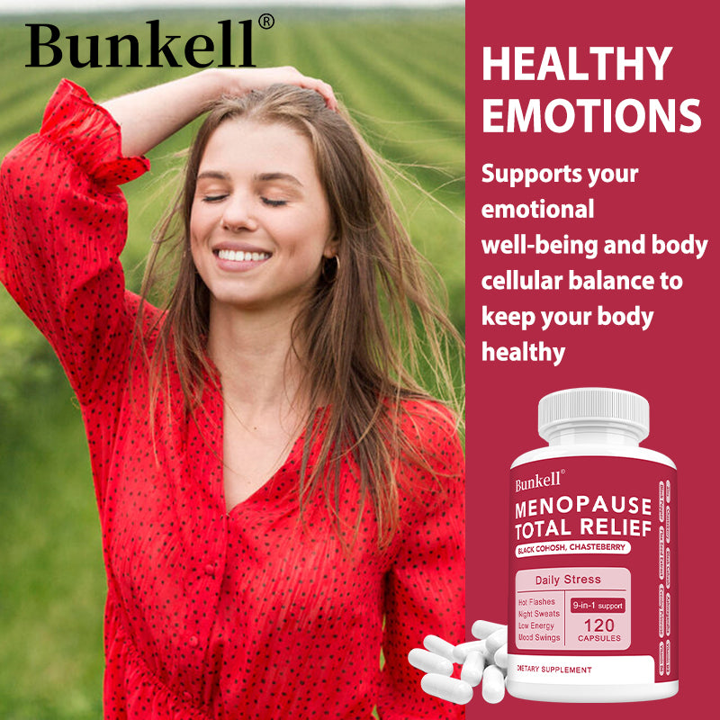 Bunkell® Menopause Total Relief – Black Cohosh & Chasteberry | 30/60/120 Capsules
