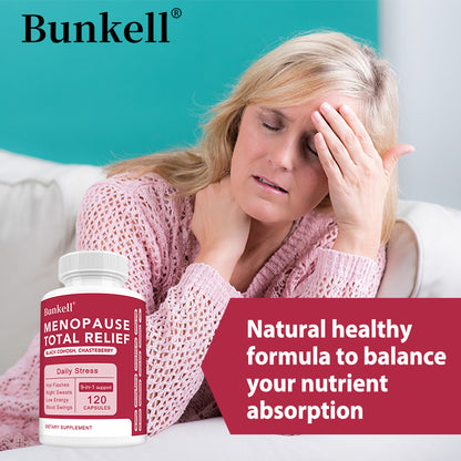 Bunkell® Menopause Total Relief – Black Cohosh & Chasteberry | 30/60/120 Capsules
